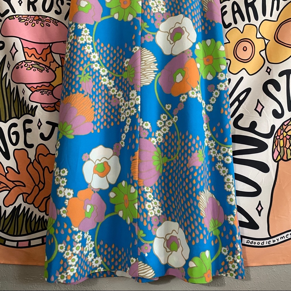 60s/70s vintage floral maxi dress - Picture 4 of 4